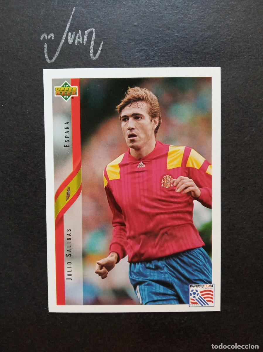 Fu&szlig;ball-Sticker: N&ordm; 157 JULIO SALINAS ESPA&Ntilde;A FC BARCELONA ⚽ UPPER DECK &reg; FIFA WORLD CUP MUNDIAL 1994 USA 94