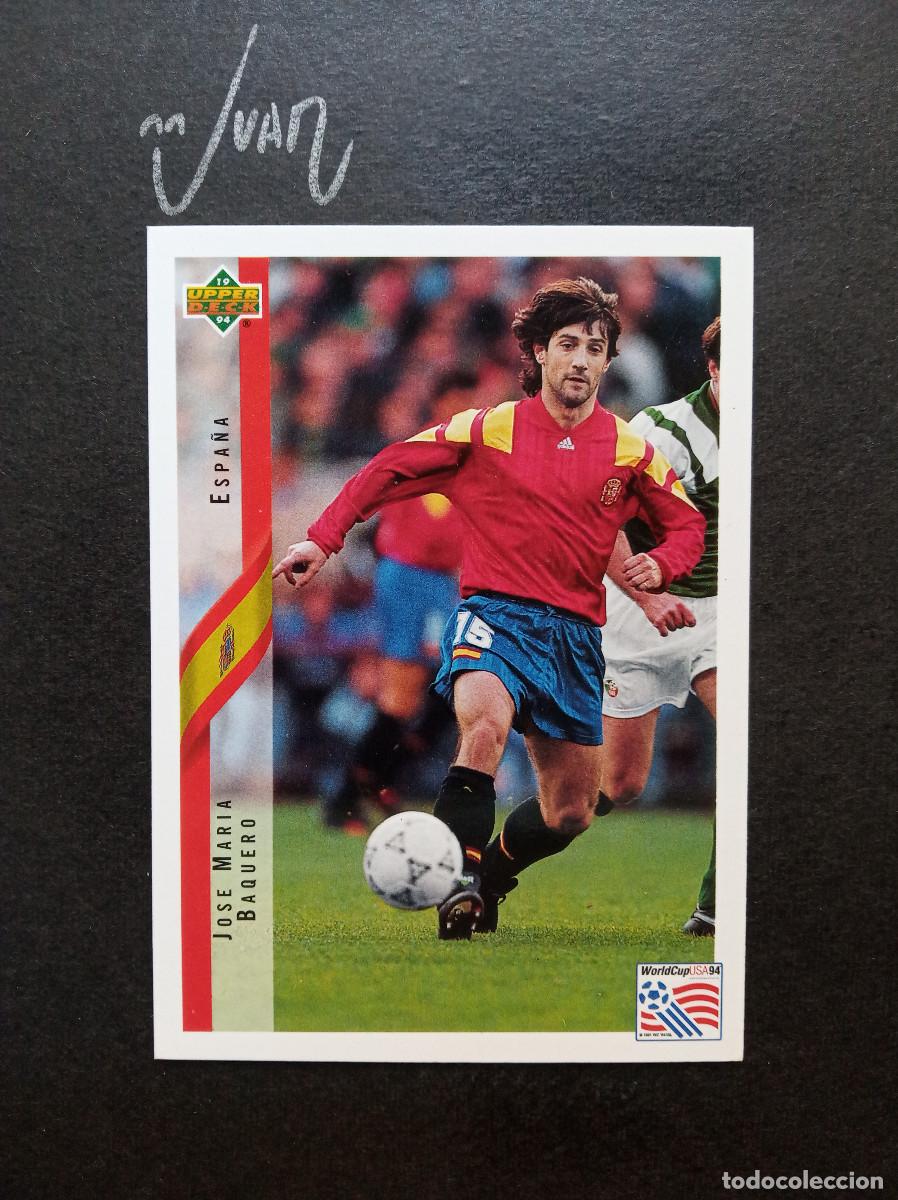 Fu&szlig;ball-Sticker: N&ordm; 158 JOSE MARI BAQUERO ESPA&Ntilde;A FC BARCELONA ⚽ UPPER DECK &reg; FIFA WORLD CUP MUNDIAL 1994 USA 94