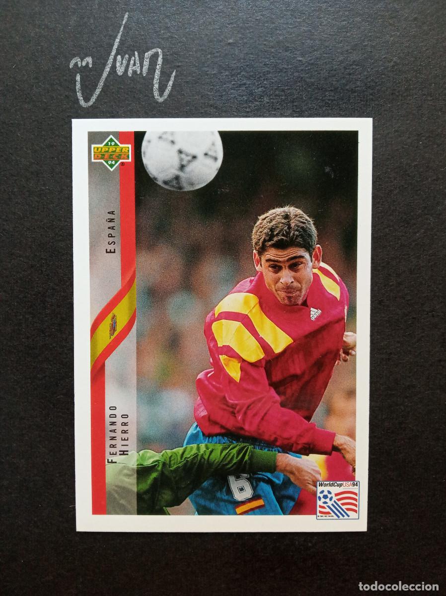Fu&szlig;ball-Sticker: N&ordm; 159 FERNANDO HIERRO ESPA&Ntilde;A REAL MADRID CF ⚽ UPPER DECK &reg; FIFA WORLD CUP MUNDIAL 1994 USA 94