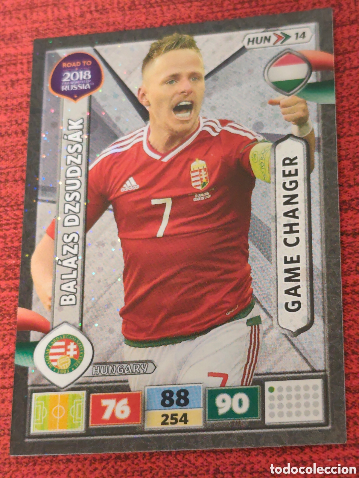 Cromos de f&uacute;tbol: HUN_14 DZSUDZS&Aacute;K HUNGR&Iacute;A ADRENALYN XL ROAD TO RUSSIA 2018