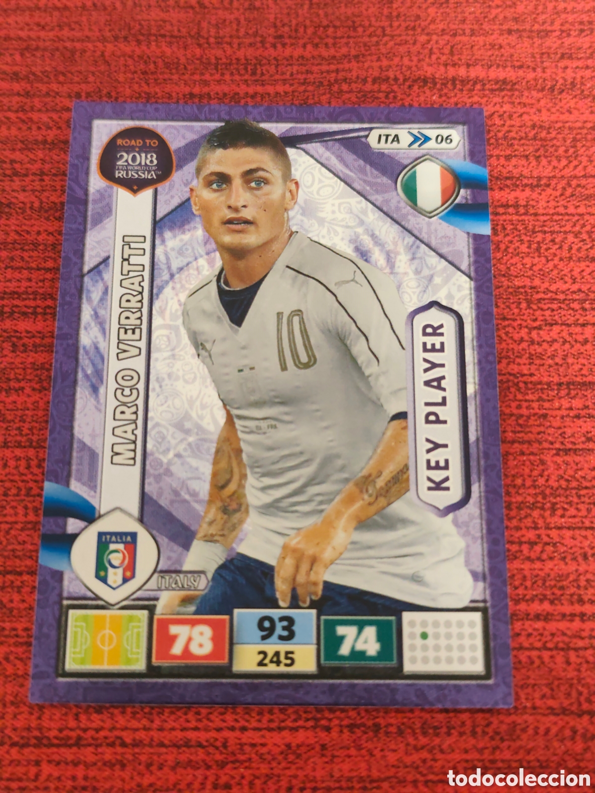 Cromos de f&uacute;tbol: ITA_06 VERRATTI ITALIA ADRENALYN XL ROAD TO RUSSIA 2018