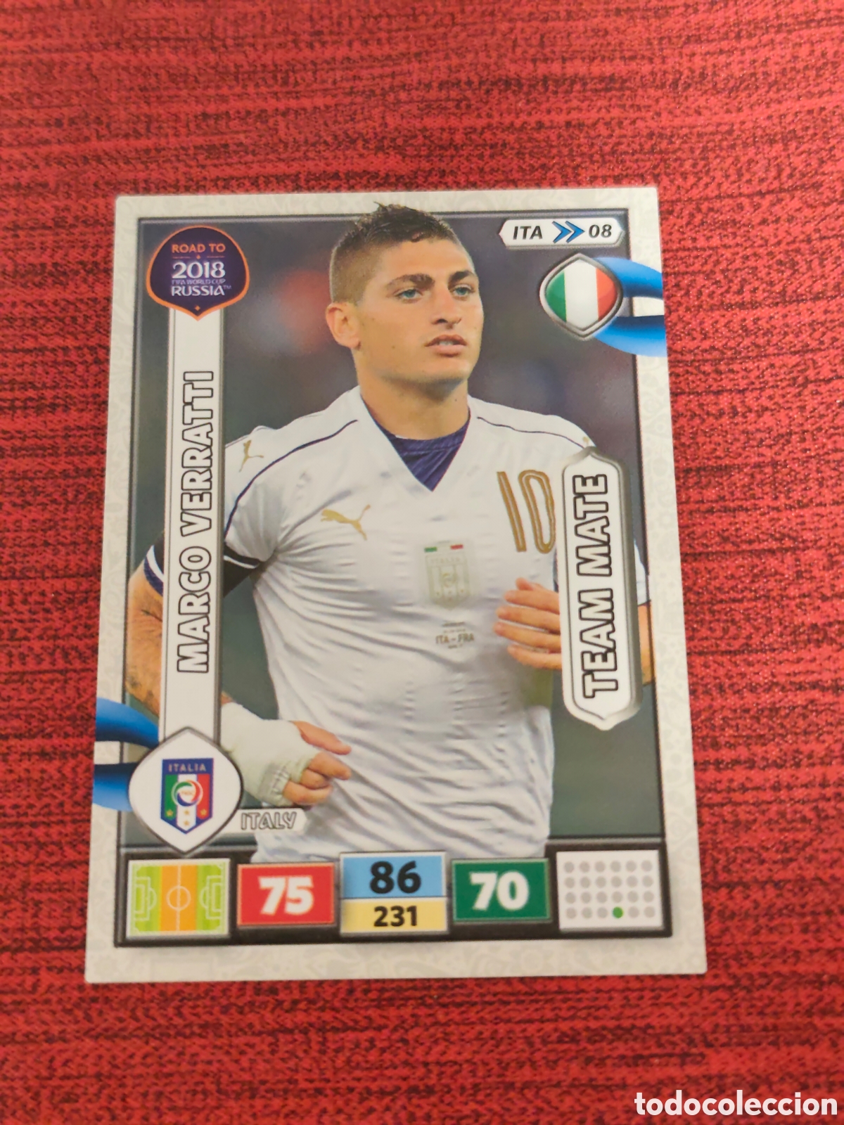 Cromos de f&uacute;tbol: ITA_08 VERRATTI ITALIA ADRENALYN XL ROAD TO RUSSIA 2018