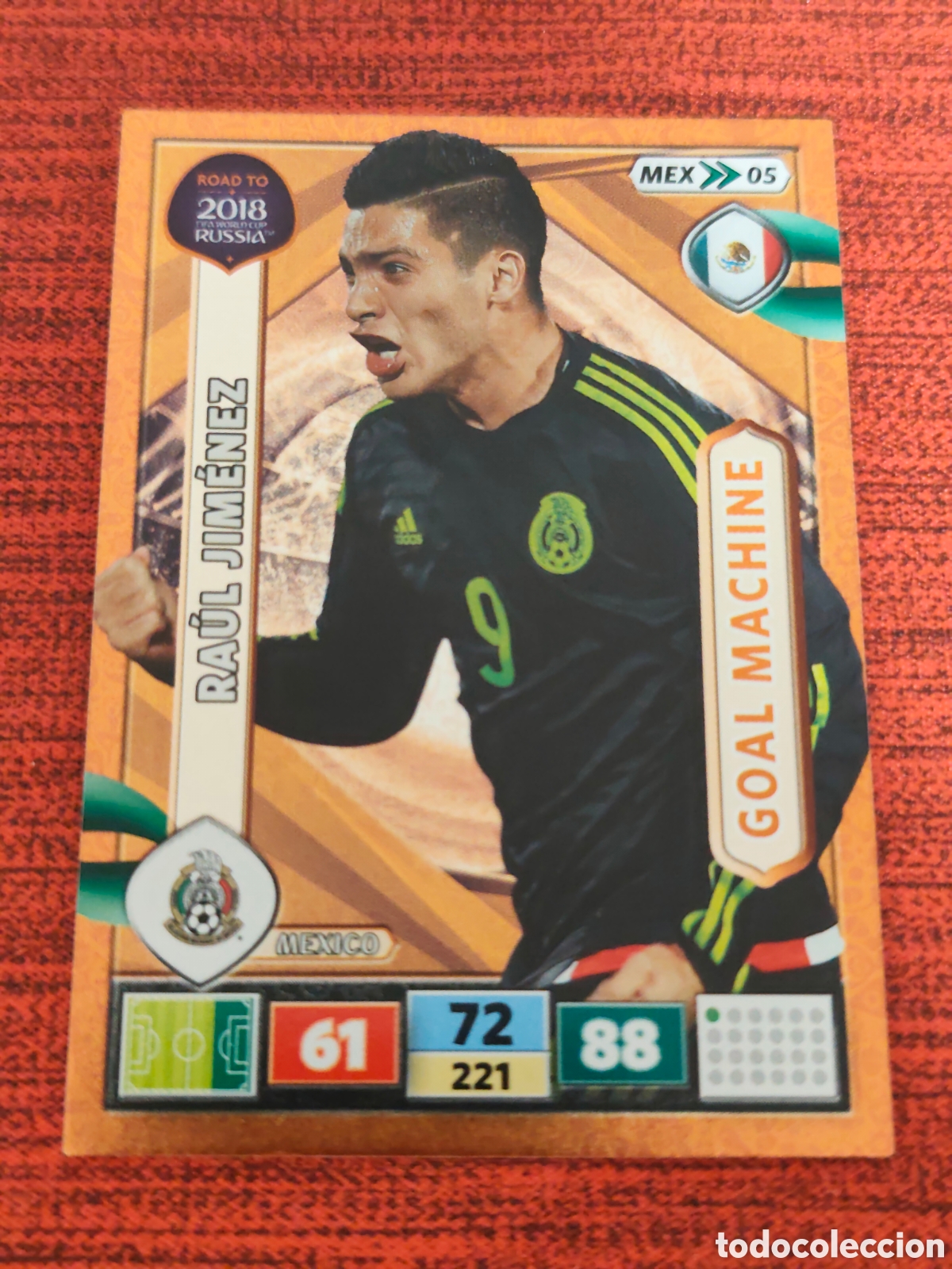 Fu&szlig;ball-Sticker: MEX_05 RA&Uacute;L JIM&Eacute;NEZ M&Eacute;XICO ADRENALYN XL ROAD TO RUSSIA 2018