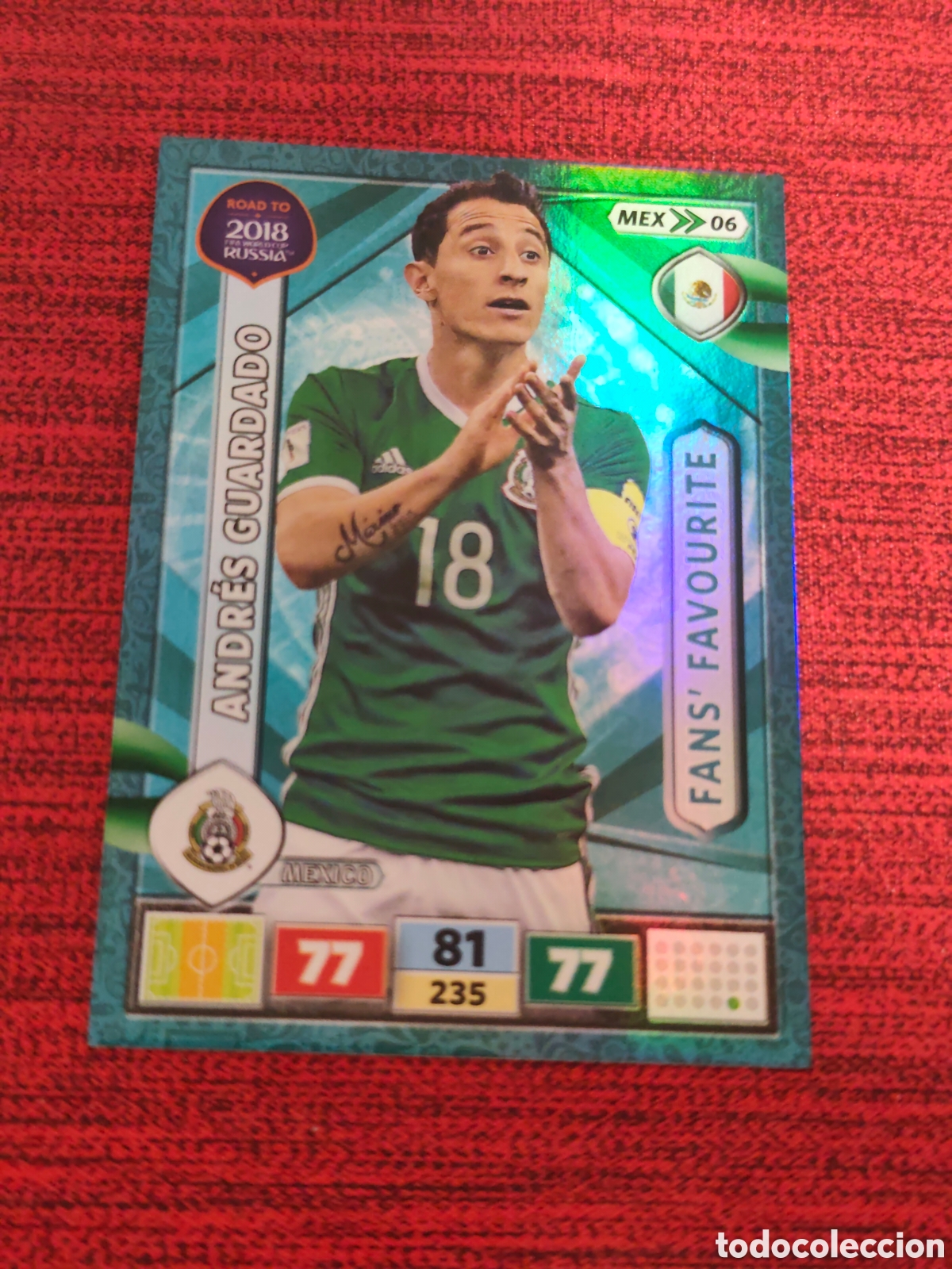 Fu&szlig;ball-Sticker: MEX_06 GUARDADO M&Eacute;XICO ADRENALYN XL ROAD TO RUSSIA 2018