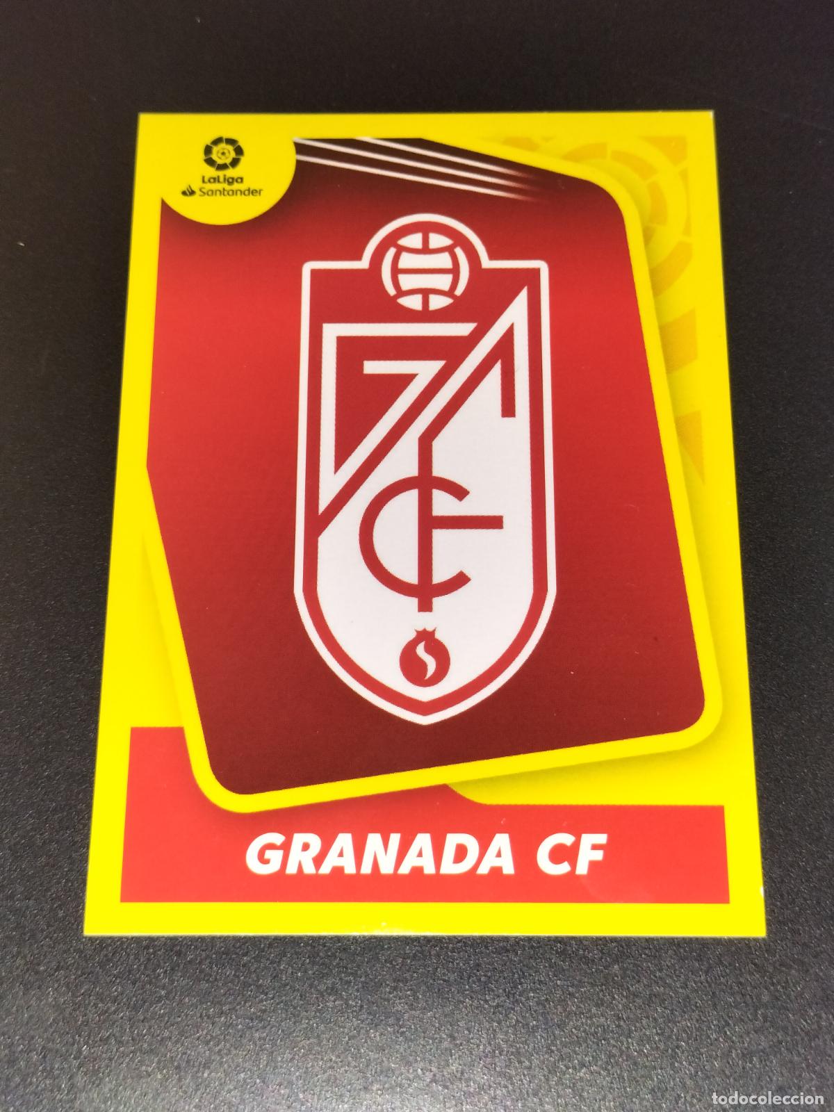 Football Stickers: N&ordm; 1 ESCUDO LOGO GRANADA CROMOS LALIGA SANTANDER ESTE LIGA FUTBOL 2021 2022 21 22 PANINI