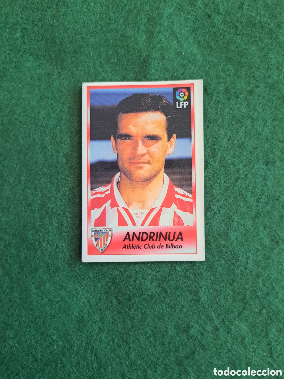 Football Stickers: Andrinua. N&deg;31. Athletic de Bilbao. Bollycao Liga 96-97. Sigue la Liga