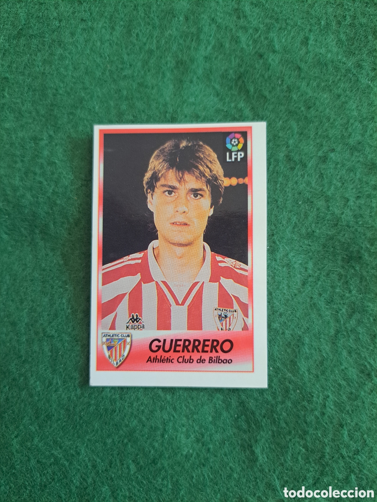 Fu&szlig;ball-Sticker: Guerrero. N&deg;34. Athletic de Bilbao. Bollycao Liga 96-97. Sigue la Liga