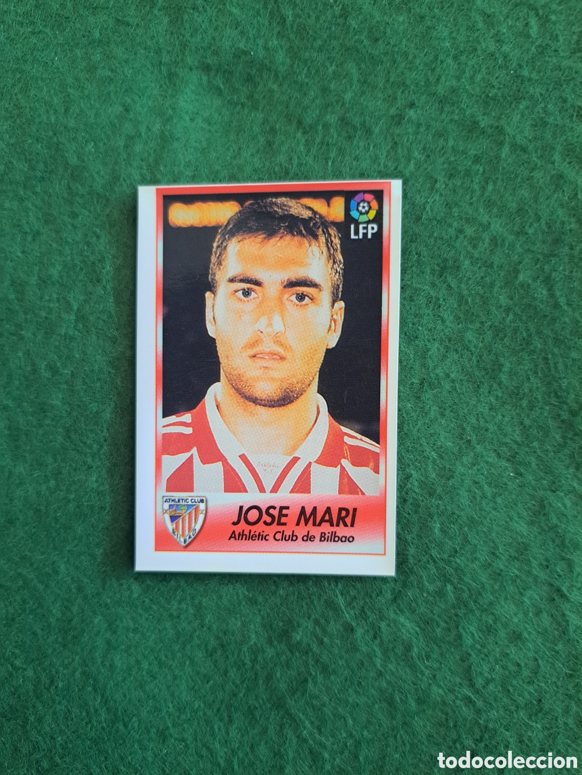 Cromos de f&uacute;tbol: Jose Mari. N&deg;36. Athletic de Bilbao. Bollycao Liga 96-97. Sigue la Liga.
