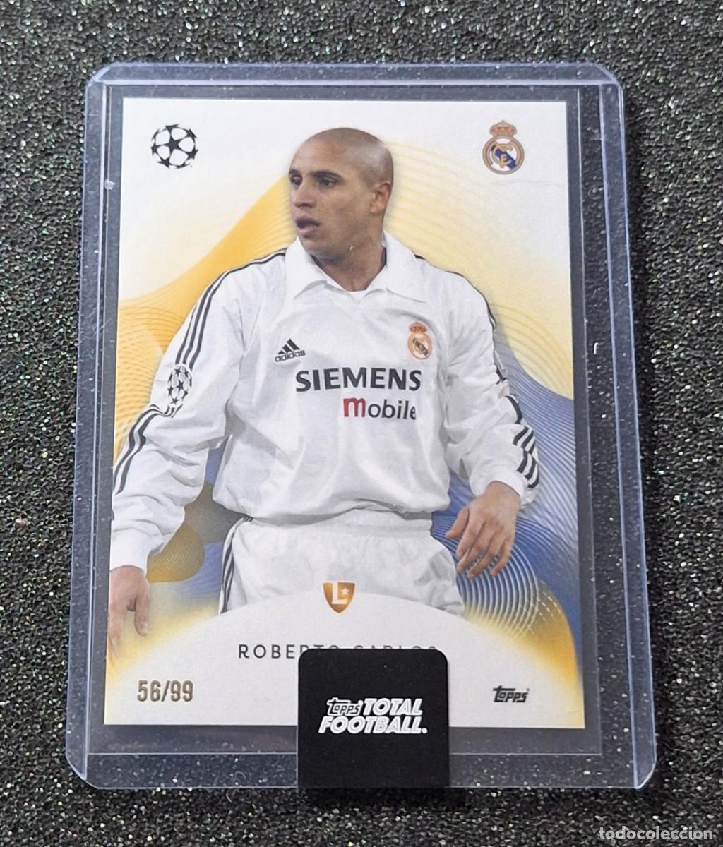 Cromos de f&uacute;tbol: Roberto Carlos Real Madrid Topps Total Football 56/99