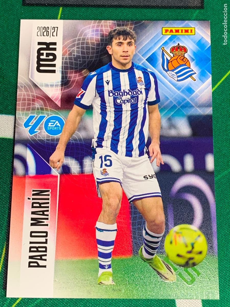 Figurine di Calcio: 317 Pablo Mar&iacute;n Real Sociedad MEGACRACKS 2026 2027 - 26 27 MGK