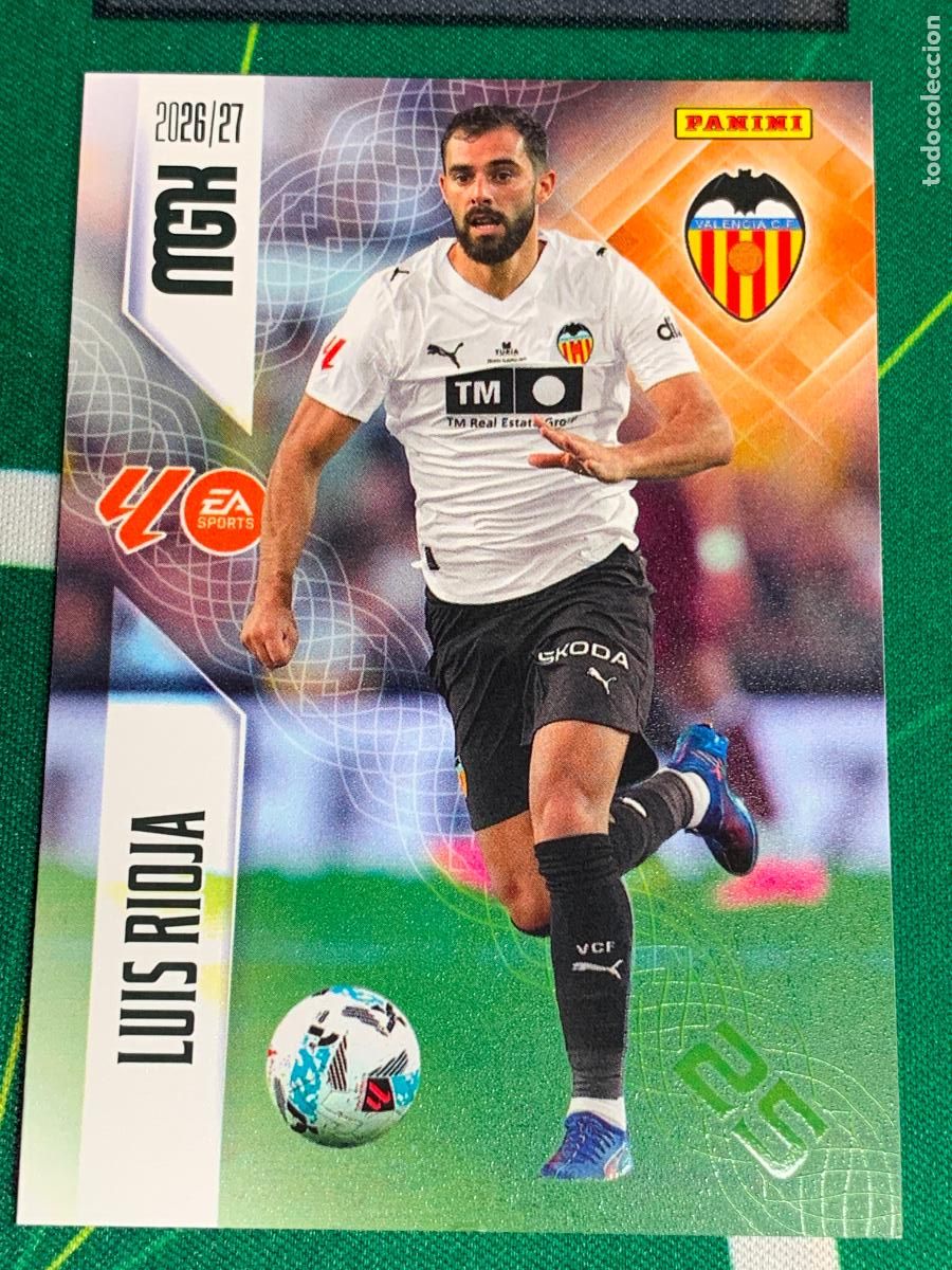 Cromos de f&uacute;tbol: 355 Luis Rioja Valencia CF MEGACRACKS 2026 2027 - 26 27 MGK