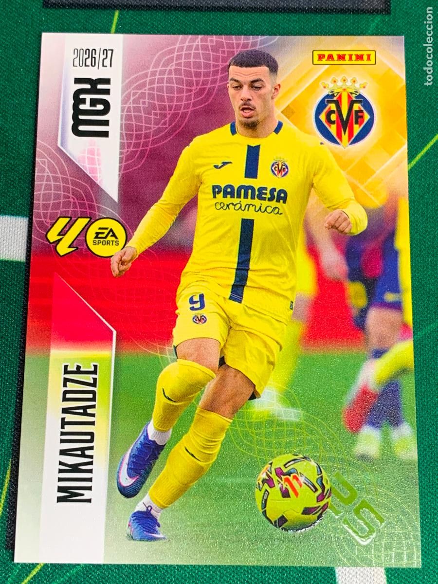 Cromos de f&uacute;tbol: 376 Mikautadze Villarreal CF MEGACRACKS 2026 2027 - 26 27 MGK
