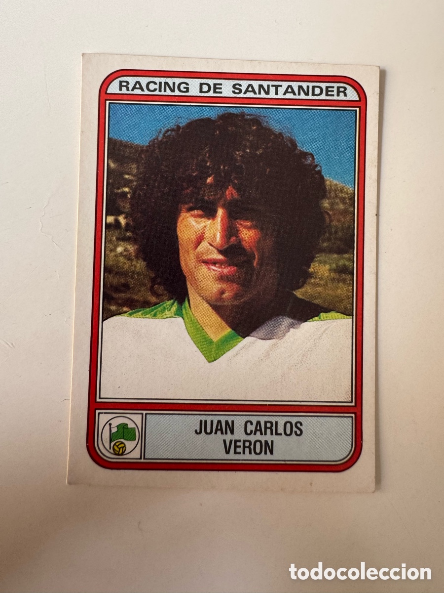 Fu&szlig;ball-Sticker: Figurine Panini Futbol 81 - 82 1981 1982 Racing de Santander &ndash; N&ordm; 254 &ndash; JUAN CARLOS VERON