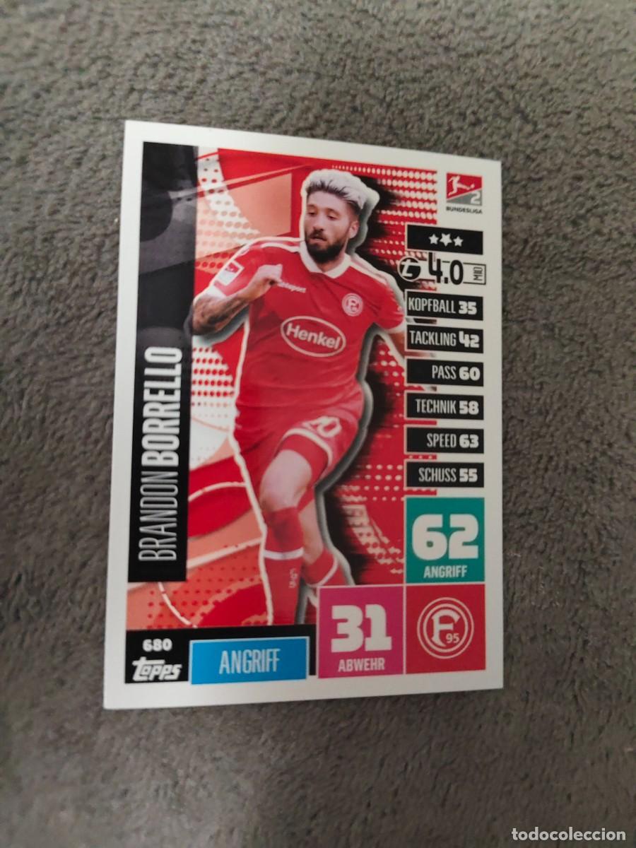 Fu&szlig;ball-Sticker: 680 BUNDESLIGA 2020 2021 BRANDON BORRELLO FORTUNA D&Uuml;SSELDORF 2 MATCH ATTAX EXTRA 20 21 TOPPS ABA