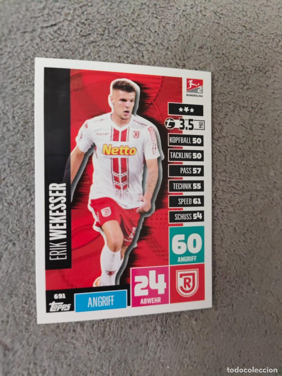 Cromos de f&uacute;tbol: 691 BUNDESLIGA 2020 2021 ERIK WEKESSER SSV JAHN REGENSBURG 2 MATCH ATTAX EXTRA 20 21 TOPPS ABA