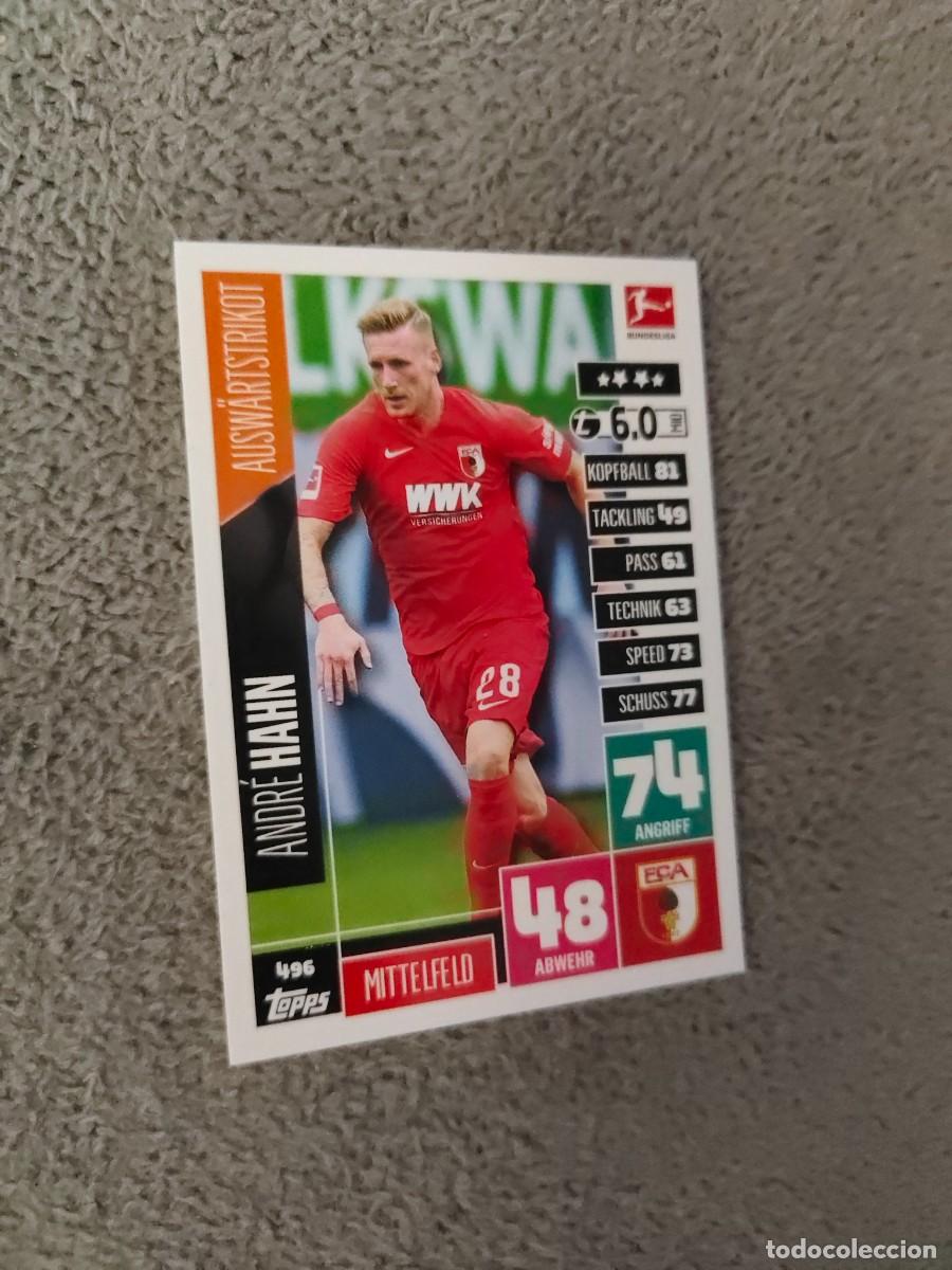496 Bundesliga 2020 2021 André Hahn Fc Augsburg Auswärtstrikots Match Attax Extra 20 21 Topps Aba