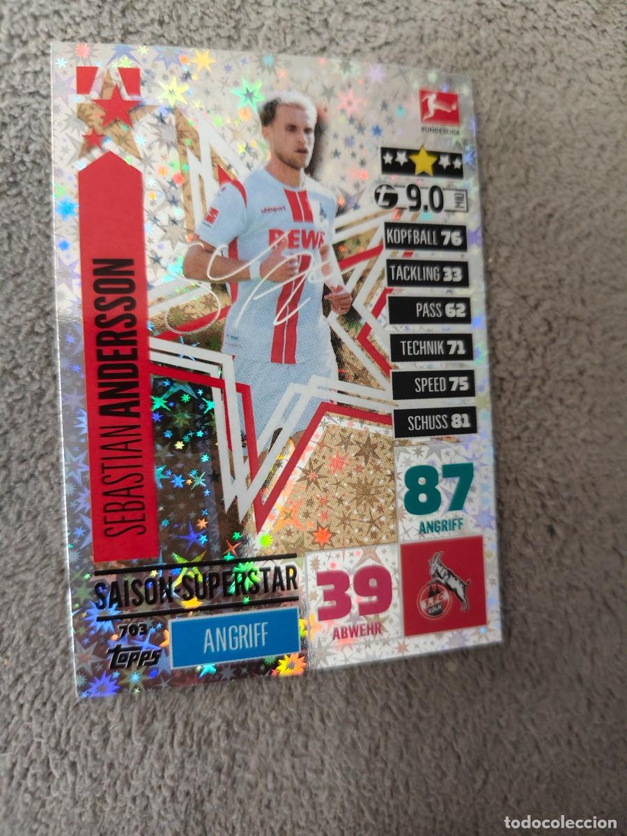 Cromos de f&uacute;tbol: 703 BUNDESLIGA 2020 2021 ANDERSSON 1.FC K&Ouml;LN SAISON-SUPERSTARS MATCH ATTAX EXTRA 20 21 TOPPS ABA