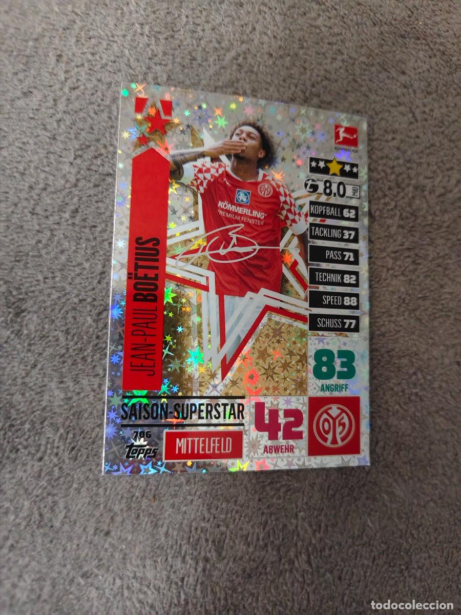 Cromos de f&uacute;tbol: 706 BUNDESLIGA 2020 2021 BO&Euml;TIUS MAINZ 05 SAISON-SUPERSTARS MATCH ATTAX EXTRA 20 21 TOPPS ABA