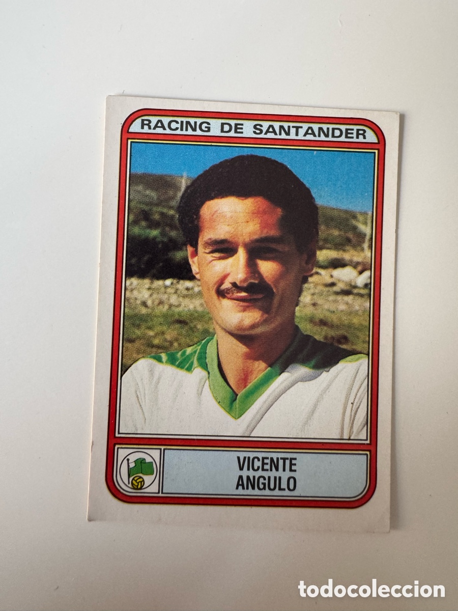 Cromos de f&uacute;tbol: Figurine Panini Futbol 81 - 82 1981 1982 Racing de Santander &ndash; N&ordm; 252 &ndash; VICENTE ANGULO