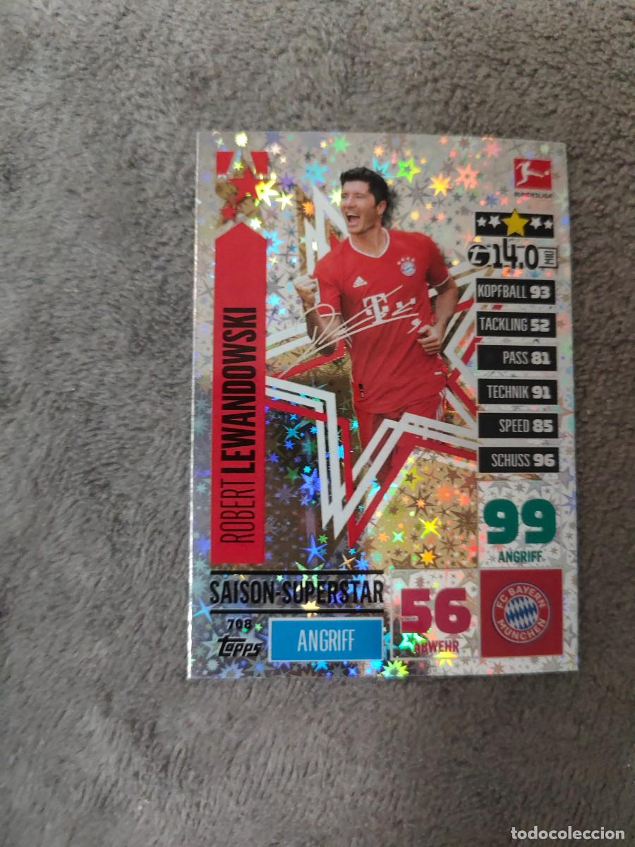Cromos de f&uacute;tbol: 708 BUNDESLIGA 2020 2021 LEWANDOWSKI BAYERN MUNICH SAISON-SUPERSTARS MATCH ATTAX EXTRA 20 21 ABA