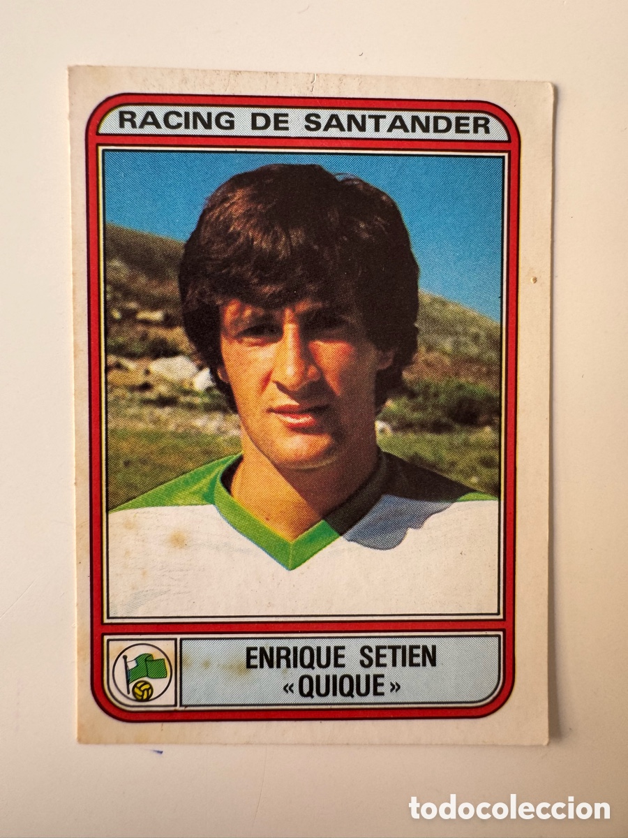 Cromos de f&uacute;tbol: Figurine Panini Futbol 81 - 82 1981 1982 Racing de Santander &ndash; N&ordm; 253 &ndash; ENRIQUE SETIEN &laquo;QUIQUE&raquo;