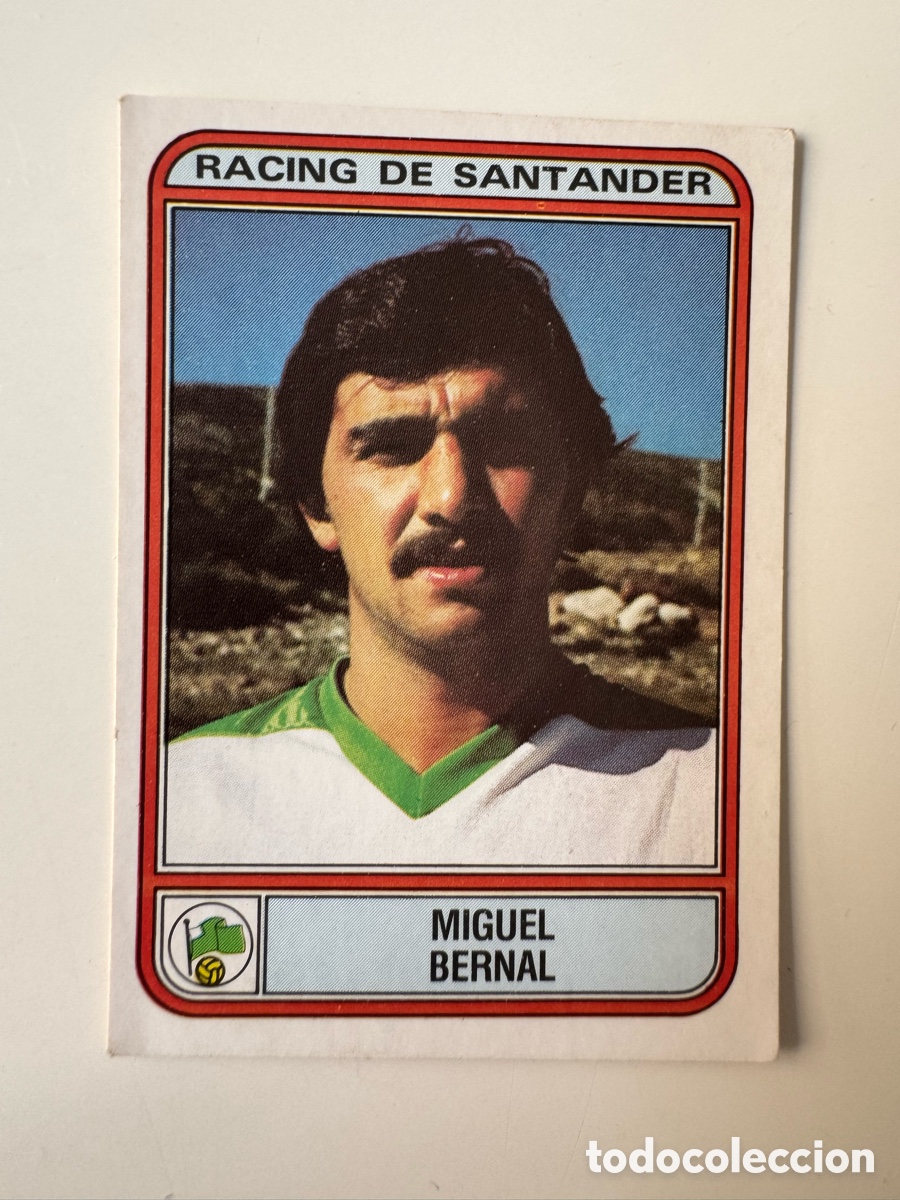 Cromos de f&uacute;tbol: Figurine Panini Futbol 81 - 82 1981 1982 Racing de Santander &ndash; N&ordm; 251 &ndash; MIGUEL BERNAL