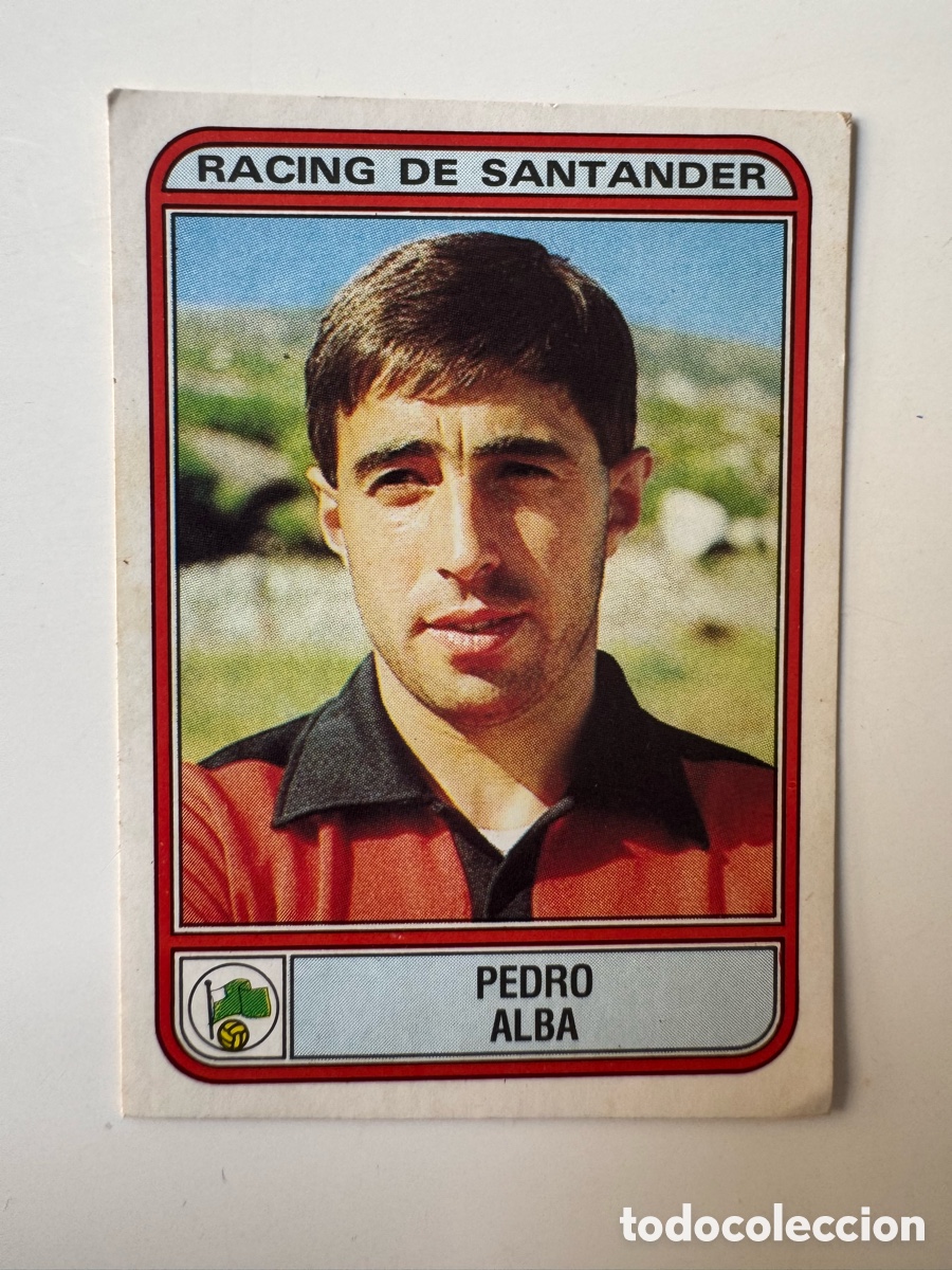 Cromos de f&uacute;tbol: Figurine Panini Futbol 81 - 82 1981 1982 Racing de Santander &ndash; N&ordm; 245 &ndash; PEDRO ALBA