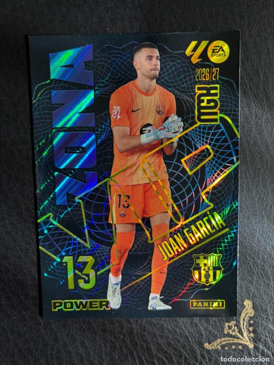 Cromos de f&uacute;tbol: 399P JOAN GARCIA ZONA VIP POWER BARCELONA MEGACRACKS MGK 2026 2027 26 27 PANINI