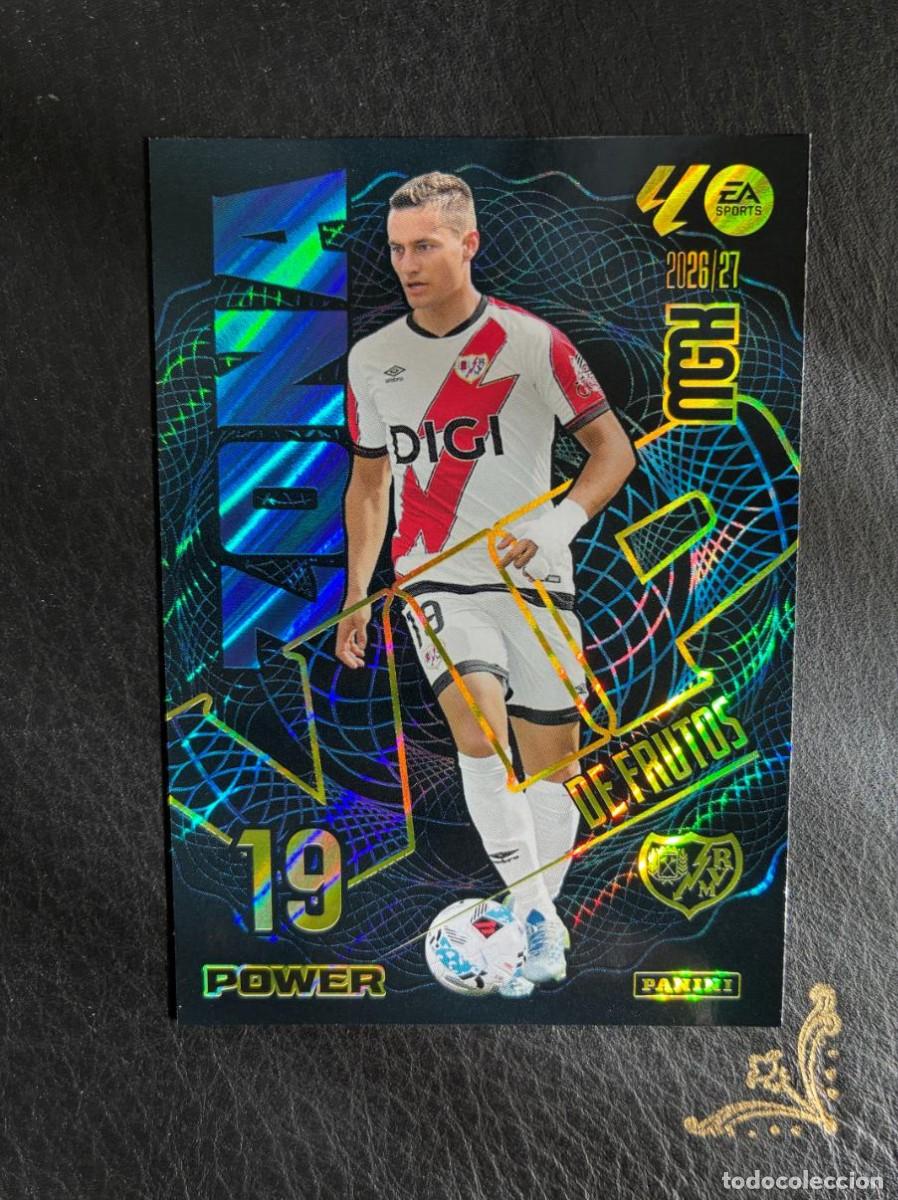 Cromos de f&uacute;tbol: 392P DE FRUTOS ZONA VIP POWER RAYO VALLECANO MEGACRACKS MGK 2026 2027 26 27 PANINI