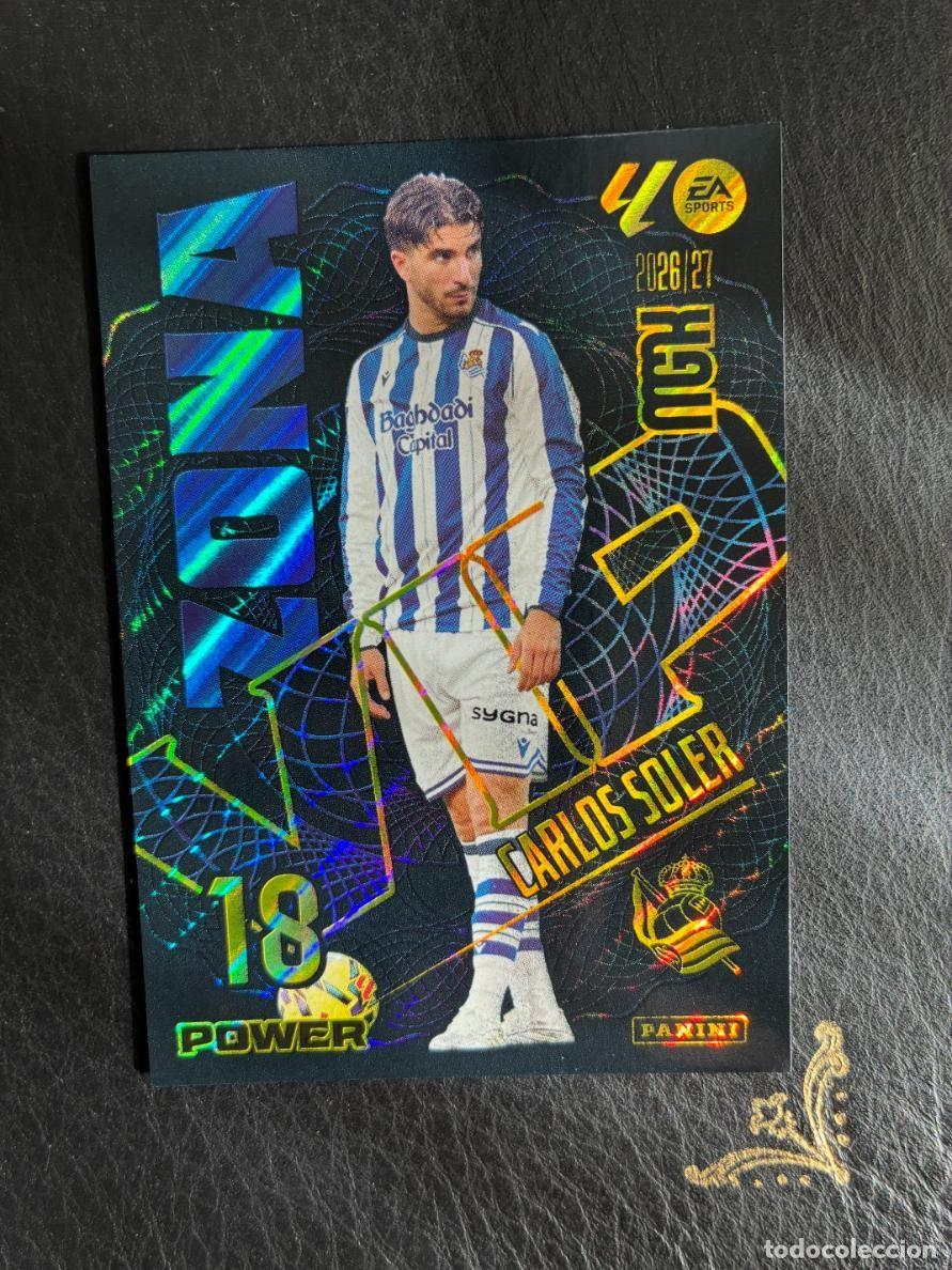 Cromos de f&uacute;tbol: 390P CARLOS SOLER ZONA VIP POWER REAL SOCIEDAD MEGACRACKS MGK 2026 2027 26 27 PANINI
