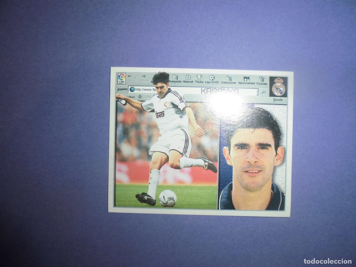 Cromos de f&uacute;tbol: CROMO DE FUTBOL: KARANKA - REAL MADRID - EDICIONES ESTE. LIGA 2001 - 2002. 01/02.