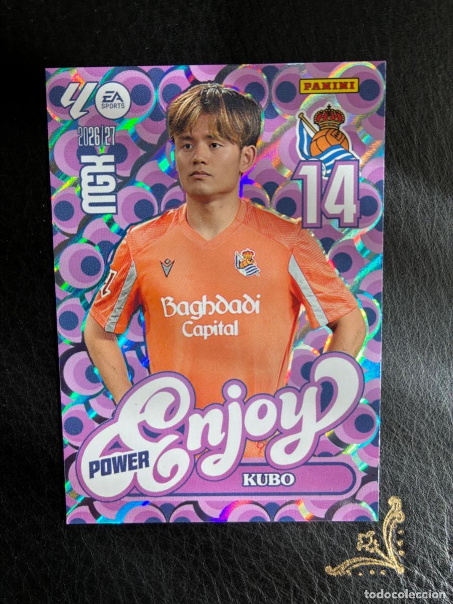 Cromos de f&uacute;tbol: 384P KUBO ENJOY POWER REAL SOCIEDAD MEGACRACKS MGK 2026 2027 26 27 PANINI