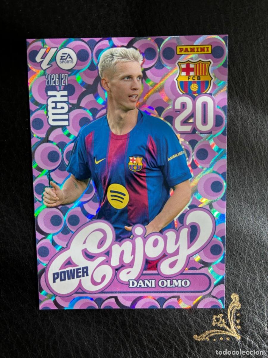 Cromos de f&uacute;tbol: 381P DANI OLMO ENJOY POWER BARCELONA MEGACRACKS MGK 2026 2027 26 27 PANINI