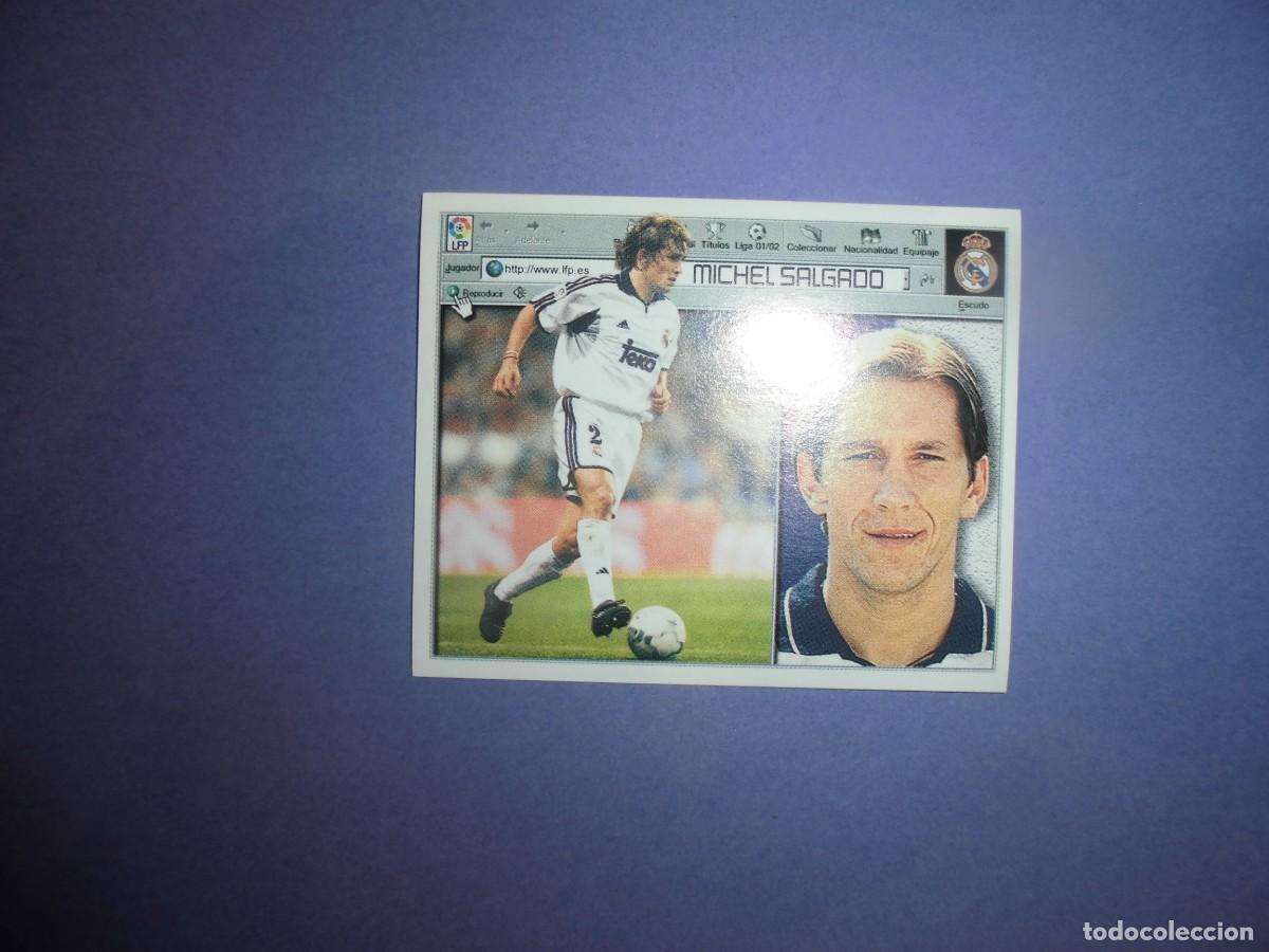 Cromos de f&uacute;tbol: CROMO DE FUTBOL: MICHEL SALGADO - REAL MADRID - EDICIONES ESTE. LIGA 2001 - 2002. 01/02.