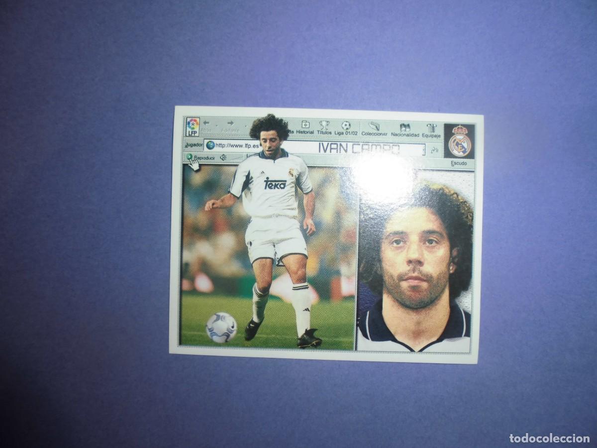 Cromos de f&uacute;tbol: CROMO DE FUTBOL: IVAN CAMPO - REAL MADRID - EDICIONES ESTE. LIGA 2001 - 2002. 01/02.