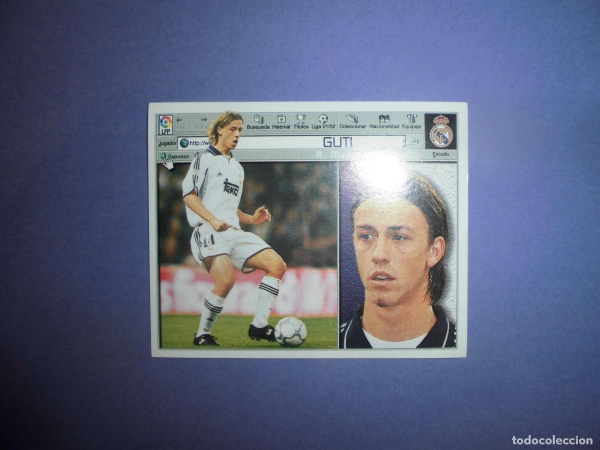 Cromos de f&uacute;tbol: CROMO DE FUTBOL: GUTI - REAL MADRID - EDICIONES ESTE. LIGA 2001 - 2002. 01/02.