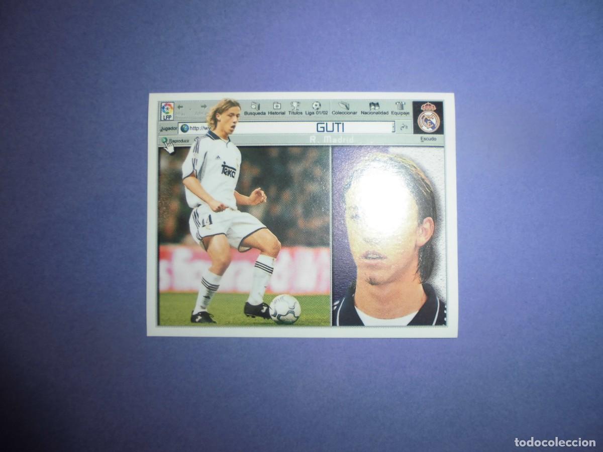 Cromos de f&uacute;tbol: CROMO DE FUTBOL: GUTI - REAL MADRID - EDICIONES ESTE. LIGA 2001 - 2002. 01/02.