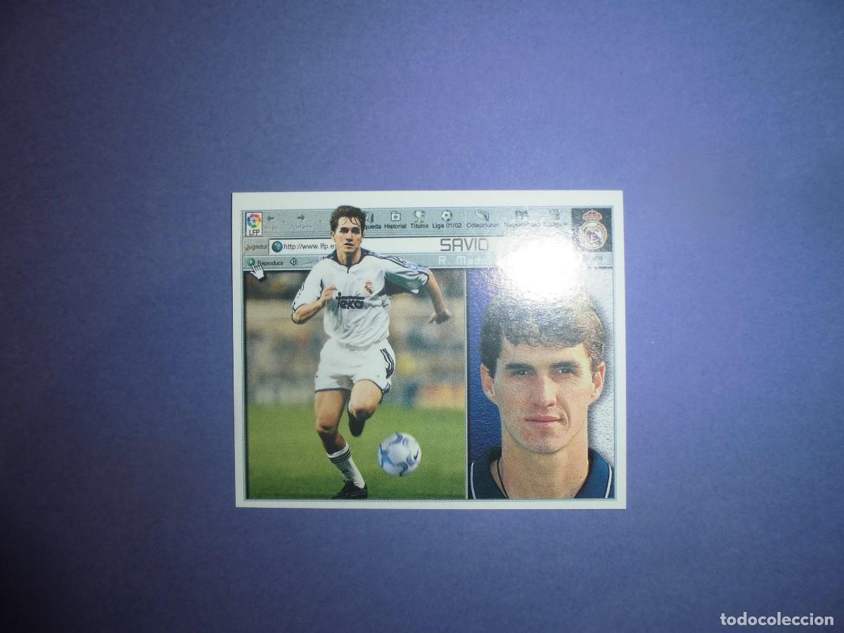 Cromos de f&uacute;tbol: CROMO DE FUTBOL: SAVIO - REAL MADRID - EDICIONES ESTE. LIGA 2001 - 2002. 01/02.