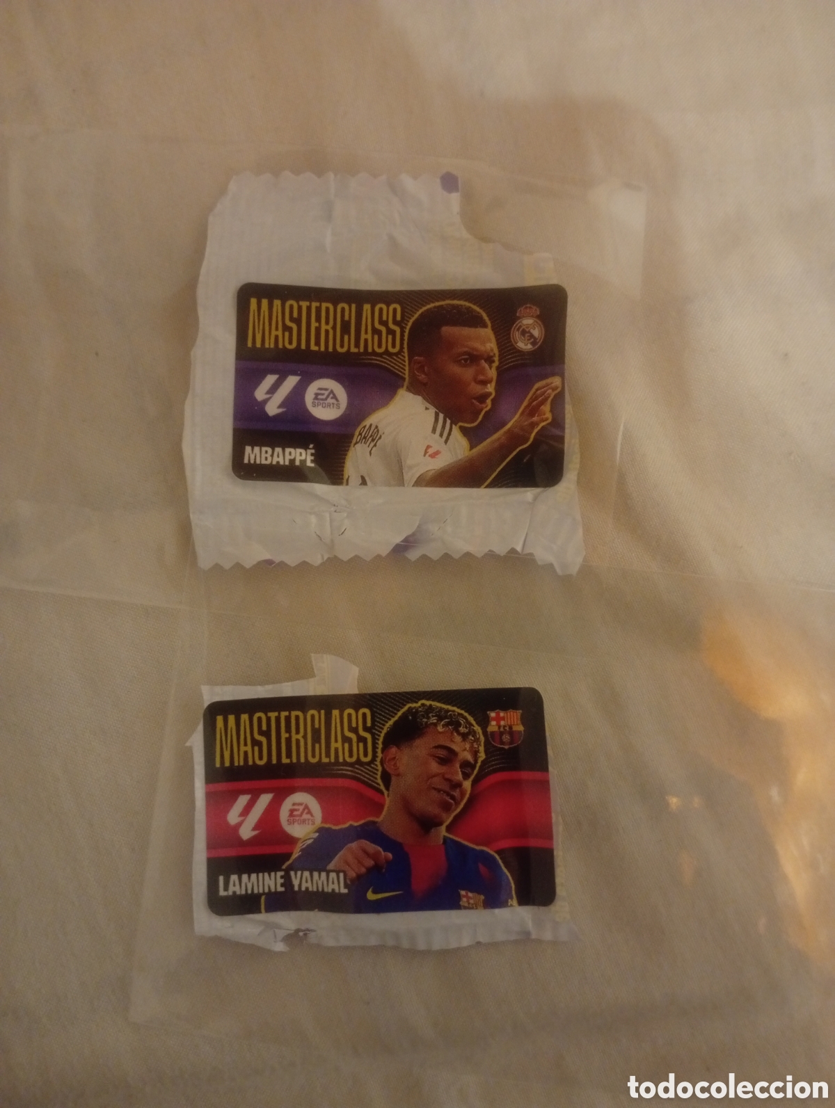 Cromos de f&uacute;tbol: Lote Cromos Chicles Liga Este 2026-27 - Masterclass Mbapp&eacute; y Lamine Yamal - Sin pegar