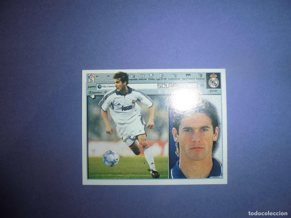 Cromos de f&uacute;tbol: CROMO DE FUTBOL: SOLARI - REAL MADRID - EDICIONES ESTE. LIGA 2001 - 2002. 01/02.