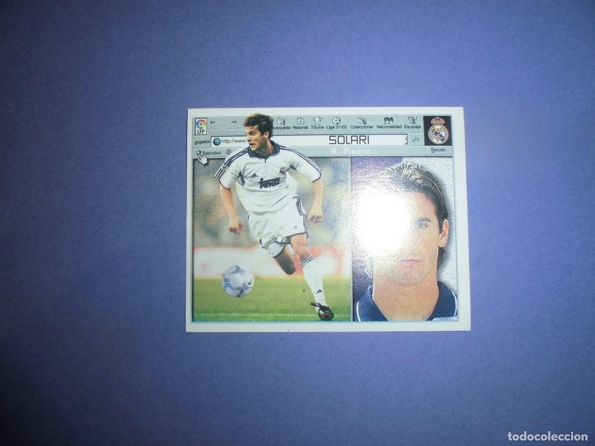 Cromos de f&uacute;tbol: CROMO DE FUTBOL: SOLARI - REAL MADRID - EDICIONES ESTE. LIGA 2001 - 2002. 01/02.