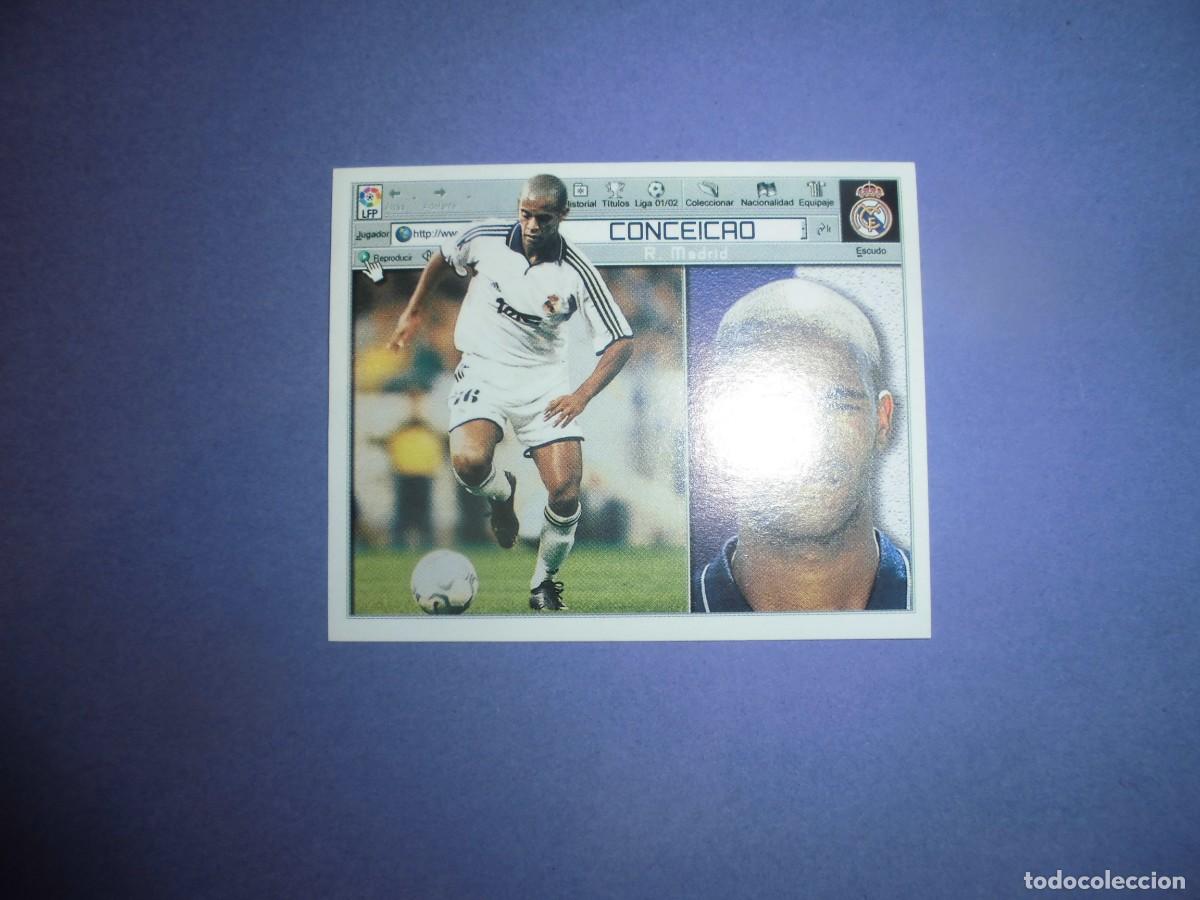Cromos de f&uacute;tbol: CROMO DE FUTBOL: CONCEI&Ccedil;AO - REAL MADRID - EDICIONES ESTE. LIGA 2001 - 2002. 01/02.