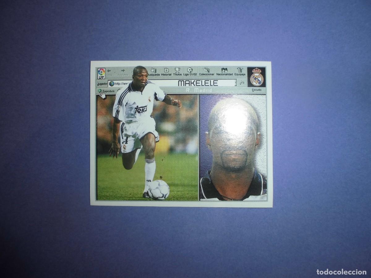 Cromos de f&uacute;tbol: CROMO DE FUTBOL: MAKELELE - REAL MADRID - EDICIONES ESTE. LIGA 2001 - 2002. 01/02.