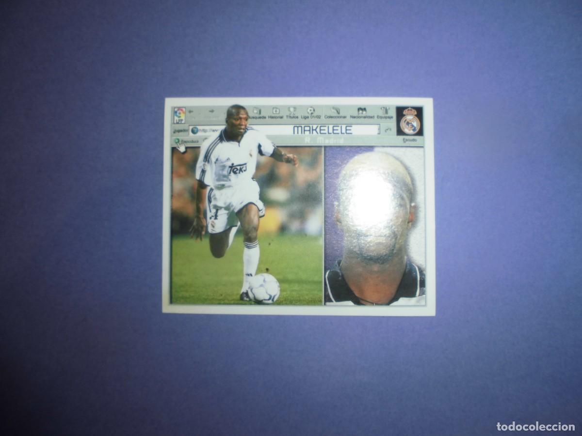 Cromos de f&uacute;tbol: CROMO DE FUTBOL: MAKELELE - REAL MADRID - EDICIONES ESTE. LIGA 2001 - 2002. 01/02.