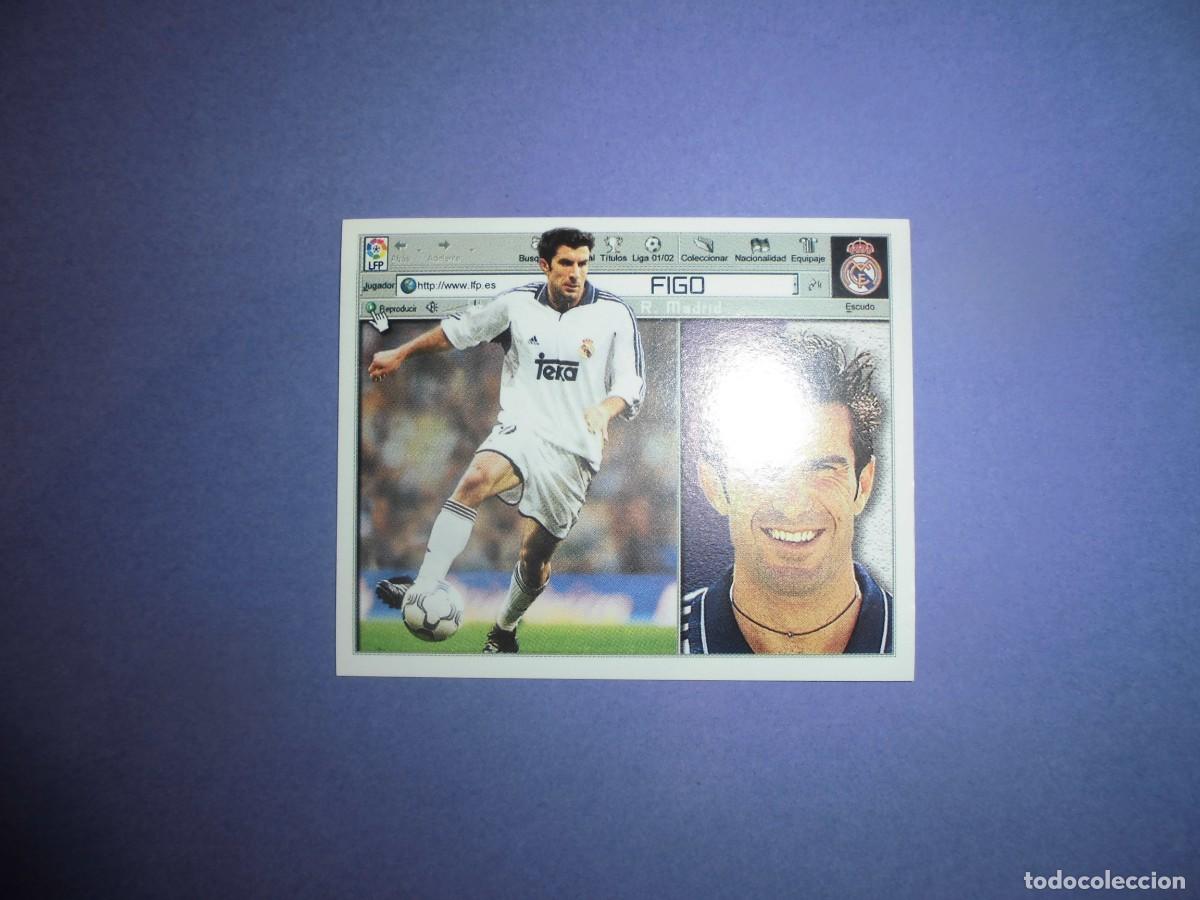 Cromos de f&uacute;tbol: CROMO DE FUTBOL: FIGO - REAL MADRID - EDICIONES ESTE. LIGA 2001 - 2002. 01/02.