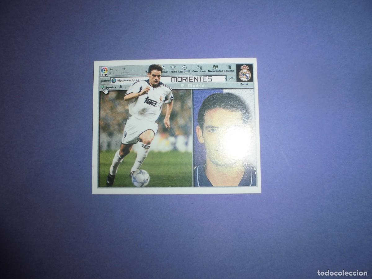 Cromos de f&uacute;tbol: CROMO DE FUTBOL: MORIENTES - REAL MADRID - EDICIONES ESTE. LIGA 2001 - 2002. 01/02.