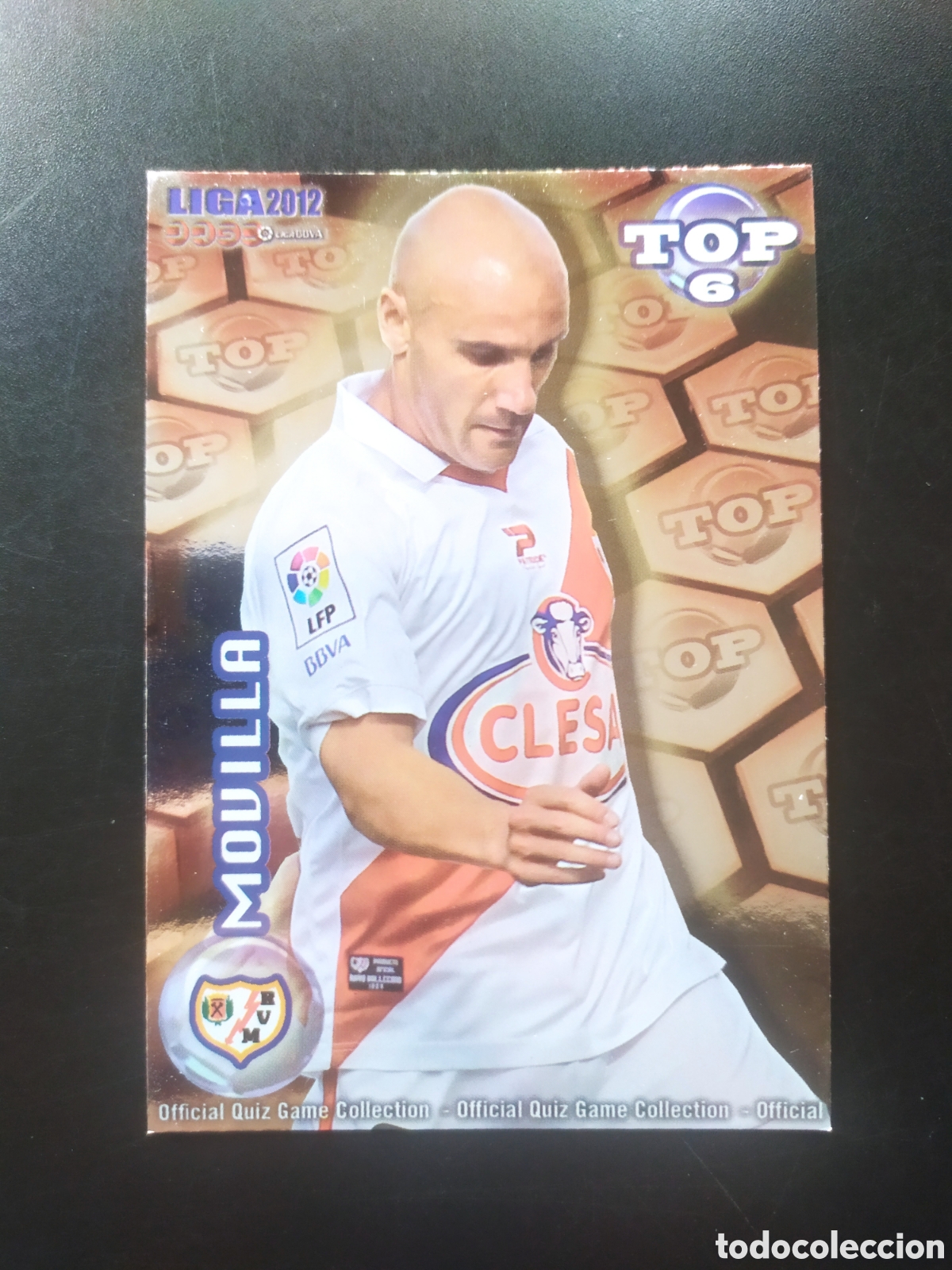 Cromos de f&uacute;tbol: Mundicromo fichas Liga 2011 2012 11 12 Movilla top brillo rojo n &deg; 594 Rayo Vallecano