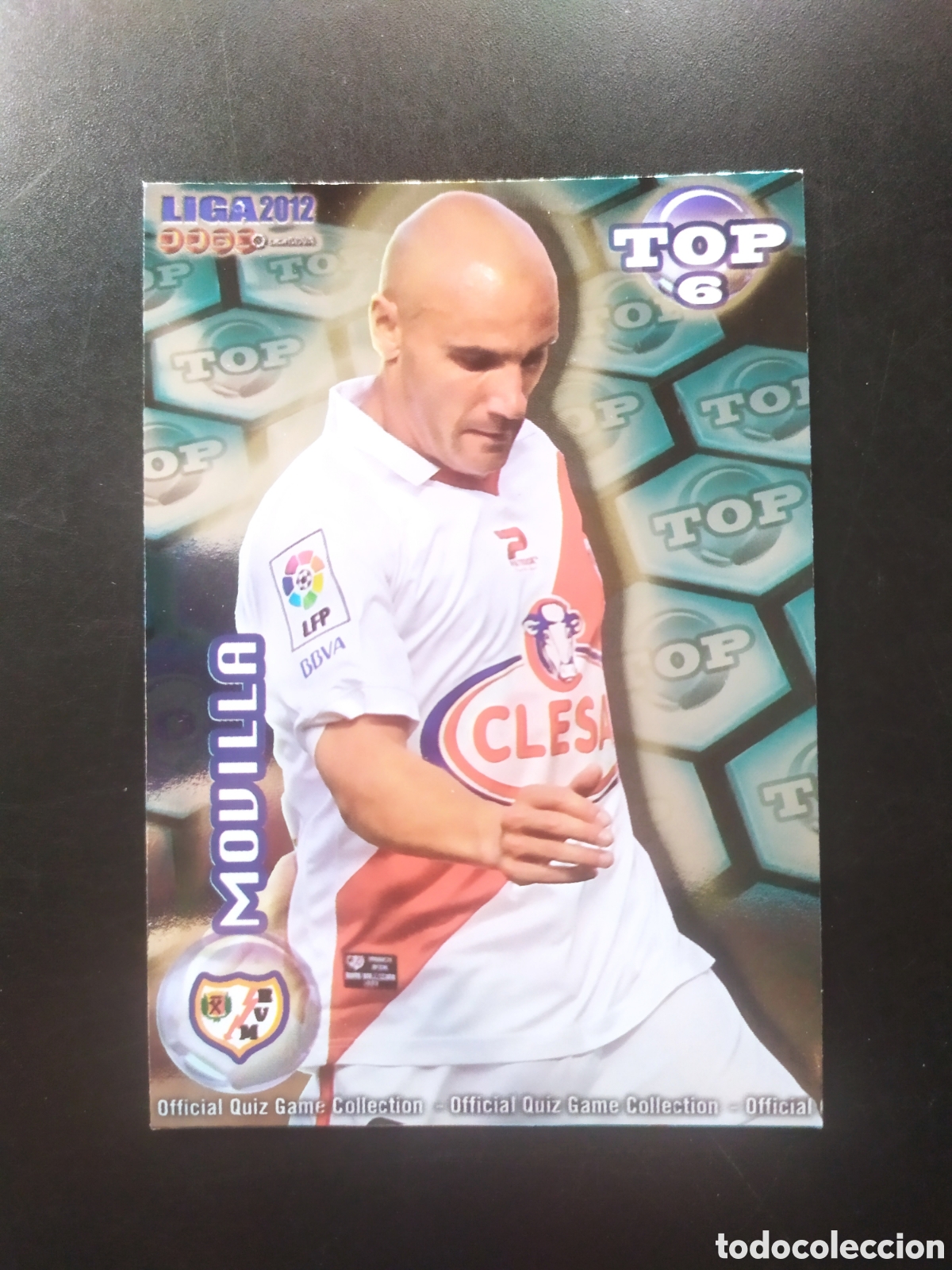 Cromos de f&uacute;tbol: Mundicromo fichas Liga 2011 2012 11 12 Movilla top brillo azul n&deg; 594 Rayo Vallecano