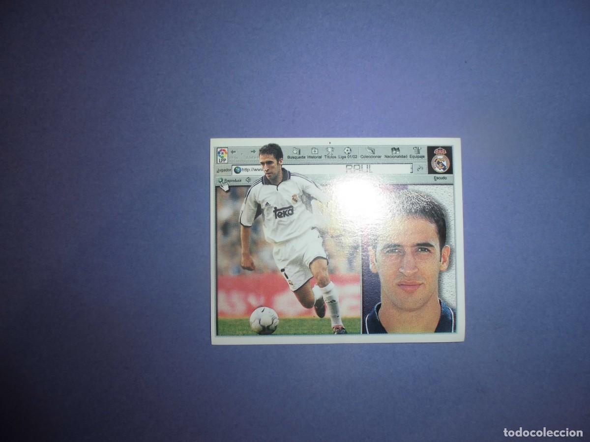 Cromos de f&uacute;tbol: CROMO DE FUTBOL: RAUL - REAL MADRID - EDICIONES ESTE. LIGA 2001 - 2002. 01/02.