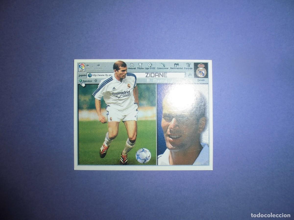 Cromos de f&uacute;tbol: CROMO DE FUTBOL: ZIDANE - REAL MADRID - EDICIONES ESTE. LIGA 2001 - 2002. 01/02.